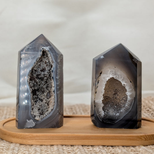 Druzy Achat Turm [DC+DD]