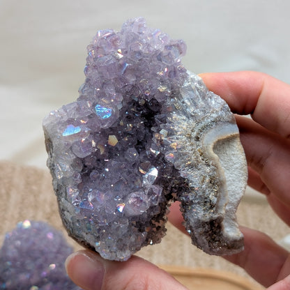 Aura Amethyst Cluster [A+B]