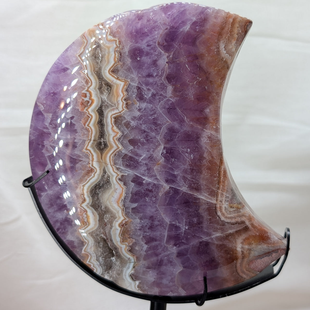 XL Crazy Lace mit Amethyst Mond auf Ständer [CW]