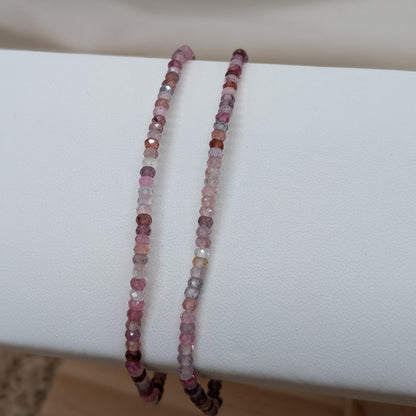 Spinell Armband facettiert 2,5mm