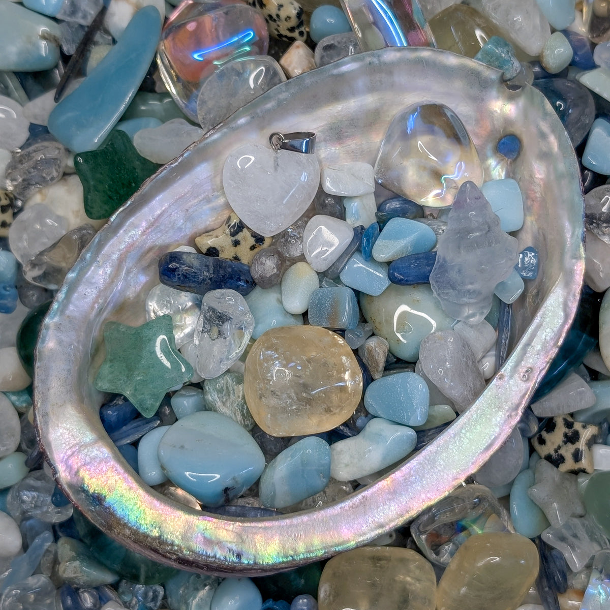 Ocean Konfetti mit Amazonit, Angelith und Aquamarin 🌊☀️