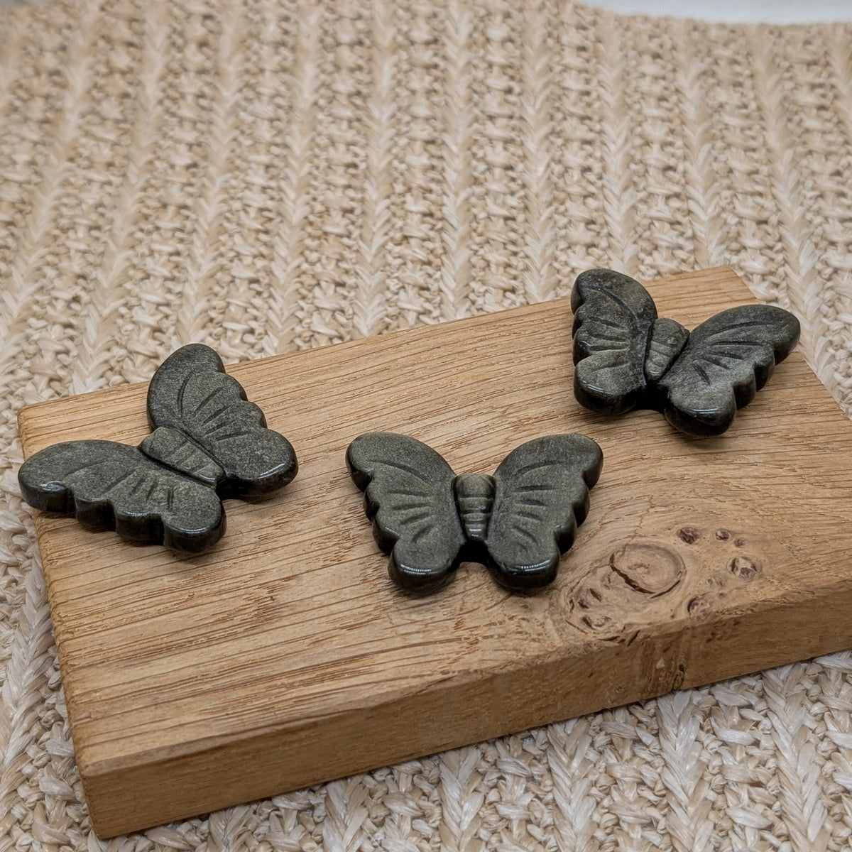 Gold Obsidian Schmetterling