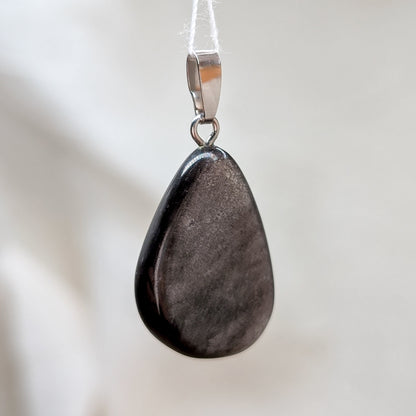 Silber Obsidian Kettenanhänger [B]