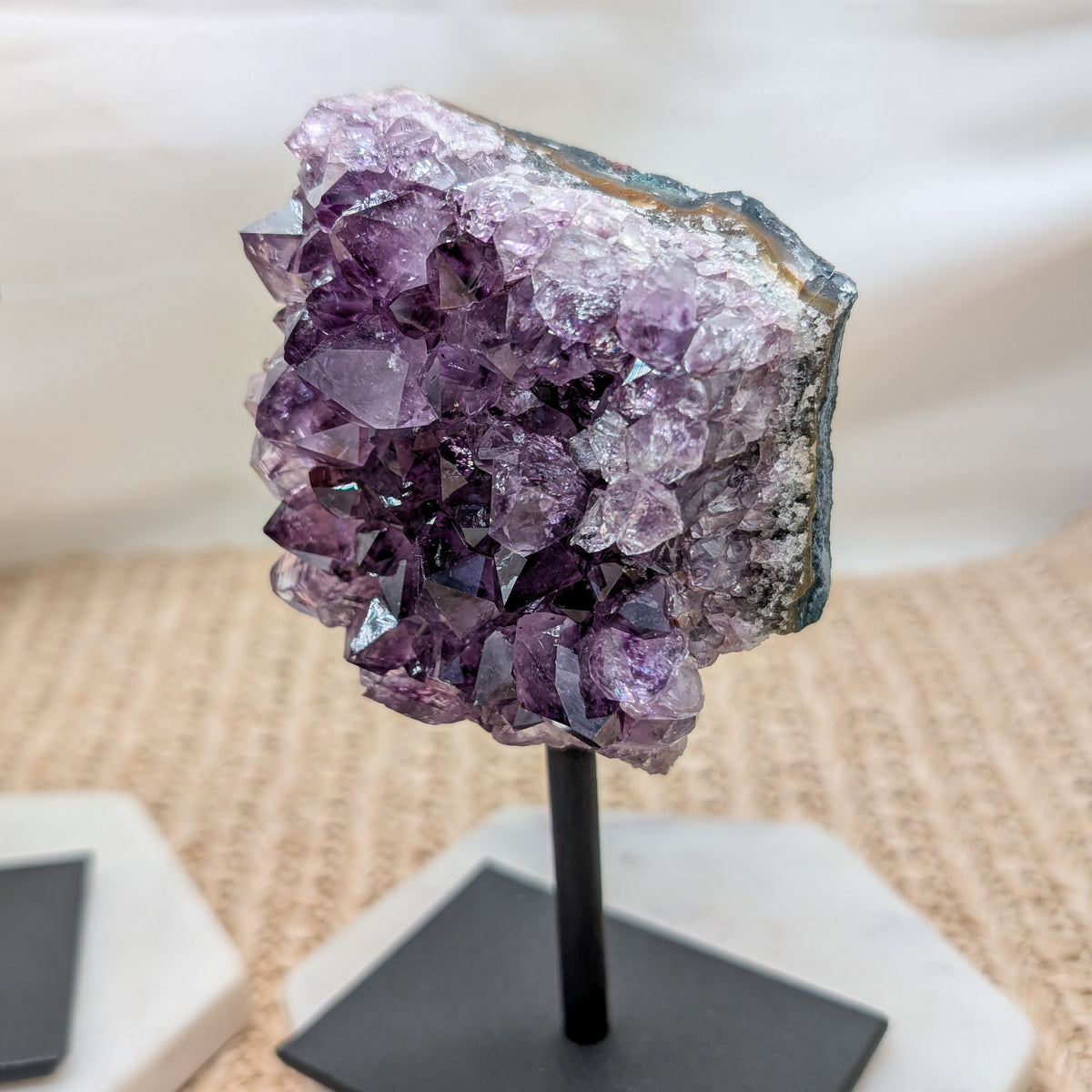 Amethyst Cluster auf Ständer [A+B]