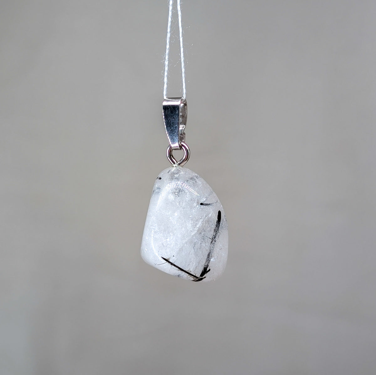 Turmalinquarz Kettenanhänger, 925er Silber [B]