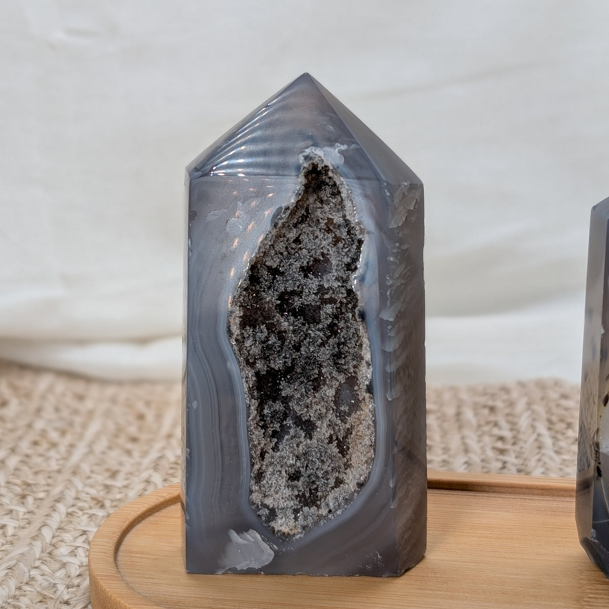 Druzy Achat Turm [DC+DD]