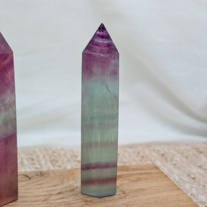 Regenbogen Fluorit Turm [YA+YB]