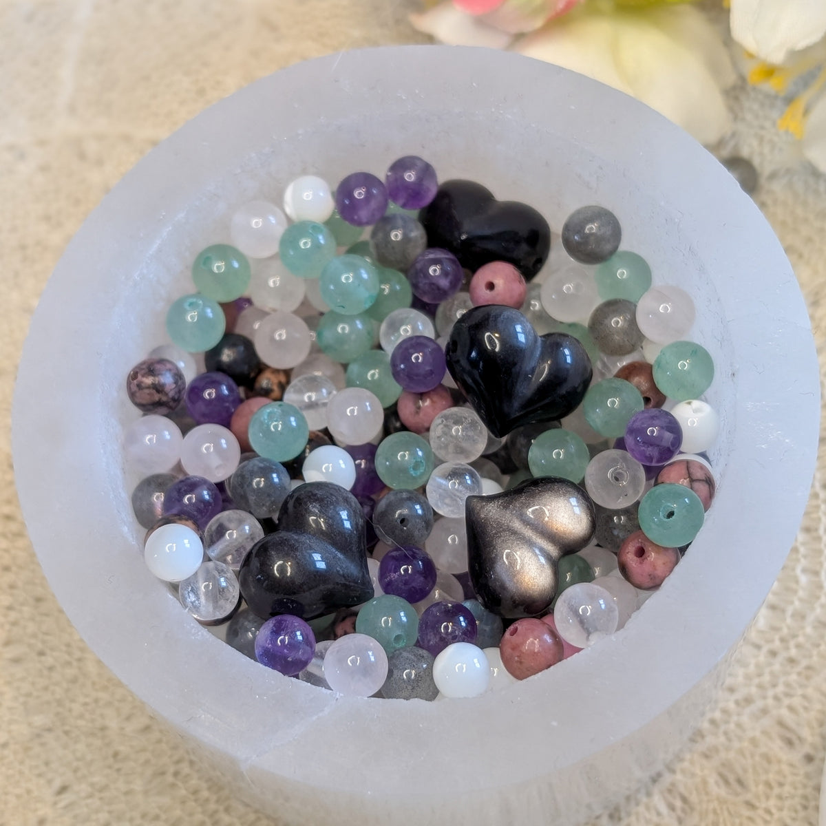 Perlen Konfetti / Perlen Mix 6 mm