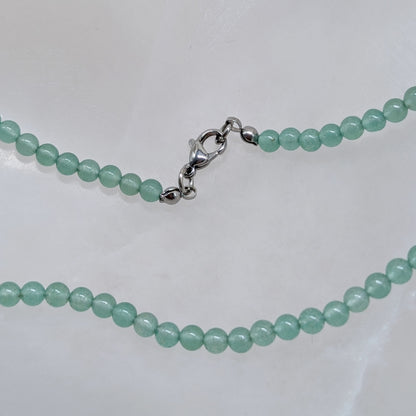 Grüner Aventurin Kette Kugel 4 mm
