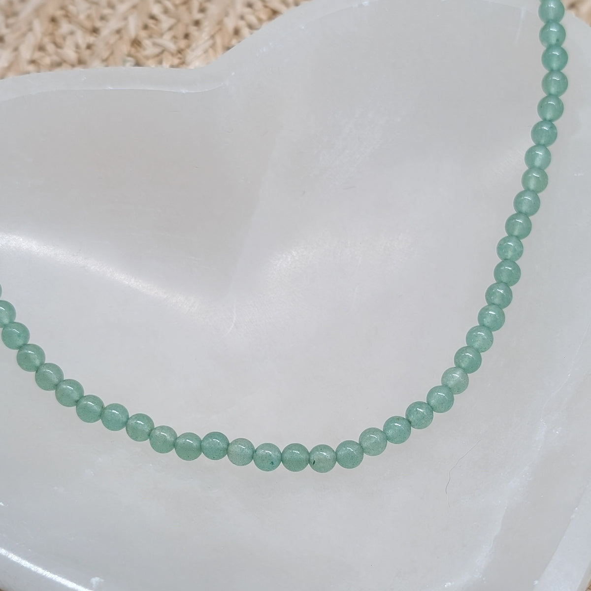 Grüner Aventurin Kette Kugel 4 mm