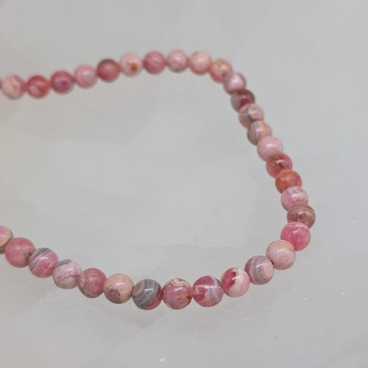 Rhodochrosit Halskette 6 mm