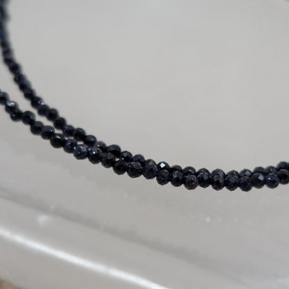 Blaufluss Halskette facettiert