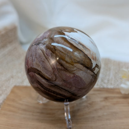 Versteinertes Holz Kugel [VC]