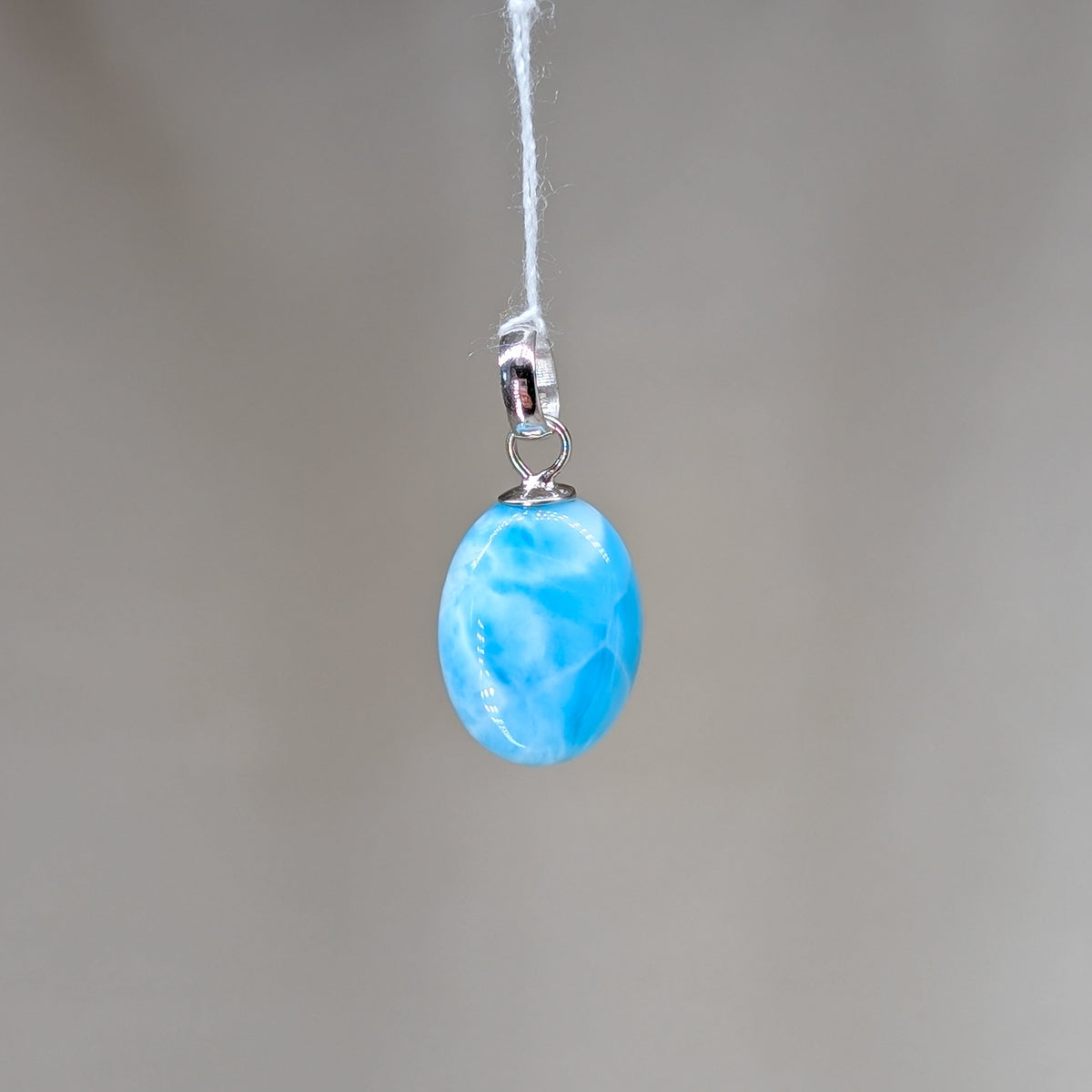 Larimar Kettenanhänger, 925er Silber [G]