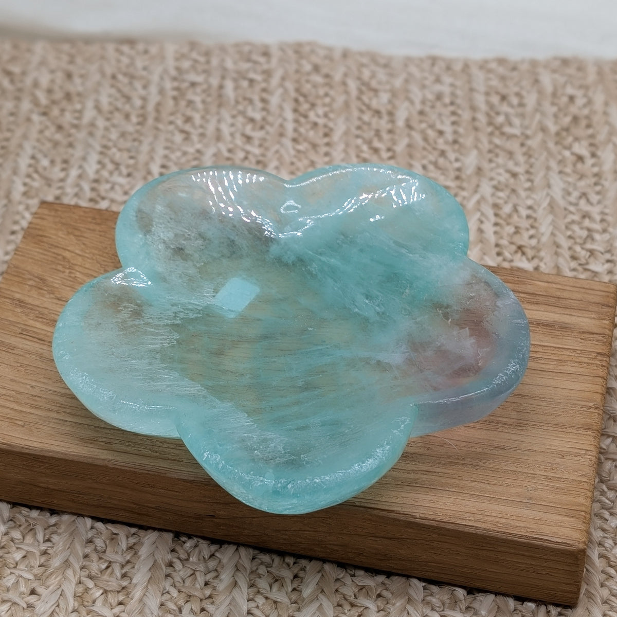 Fluorit Schale Blume [D]