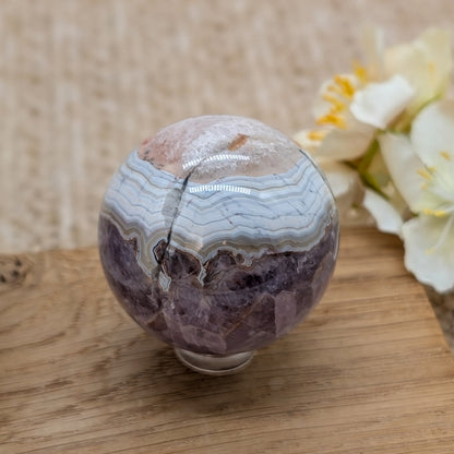 Crazy Lace Amethyst Kugel [A+B]