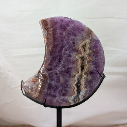 XL Crazy Lace mit Amethyst Mond auf Ständer [CW]