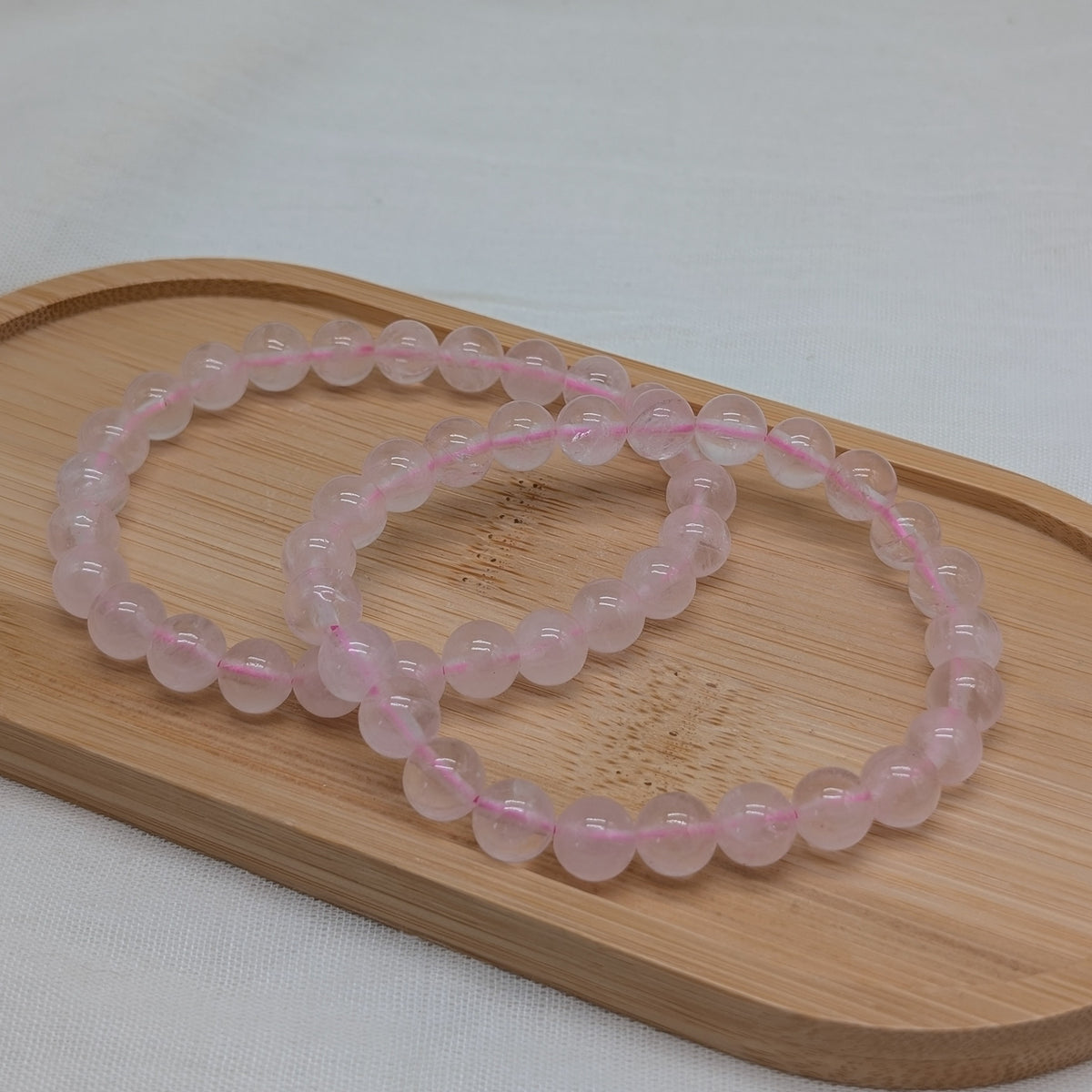 XL Rosenquarz Armband 8 mm