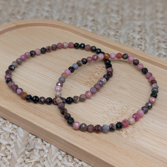 Rhodonit Armband facettiert 4mm