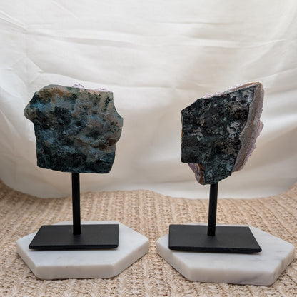 Amethyst Cluster auf Ständer [A+B]