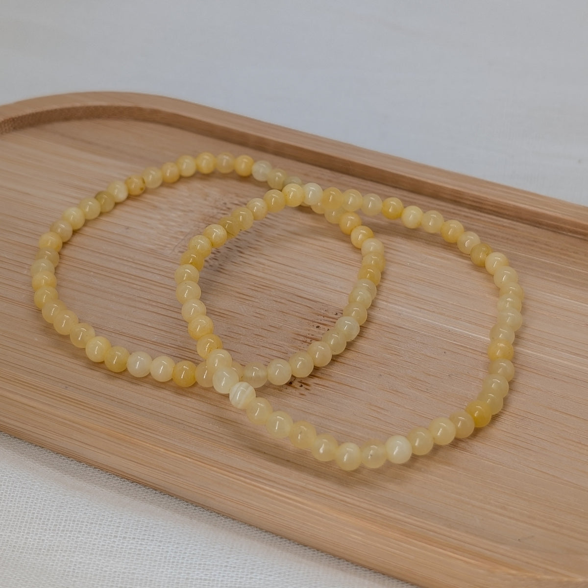 Orangencalcit Armband 4 mm