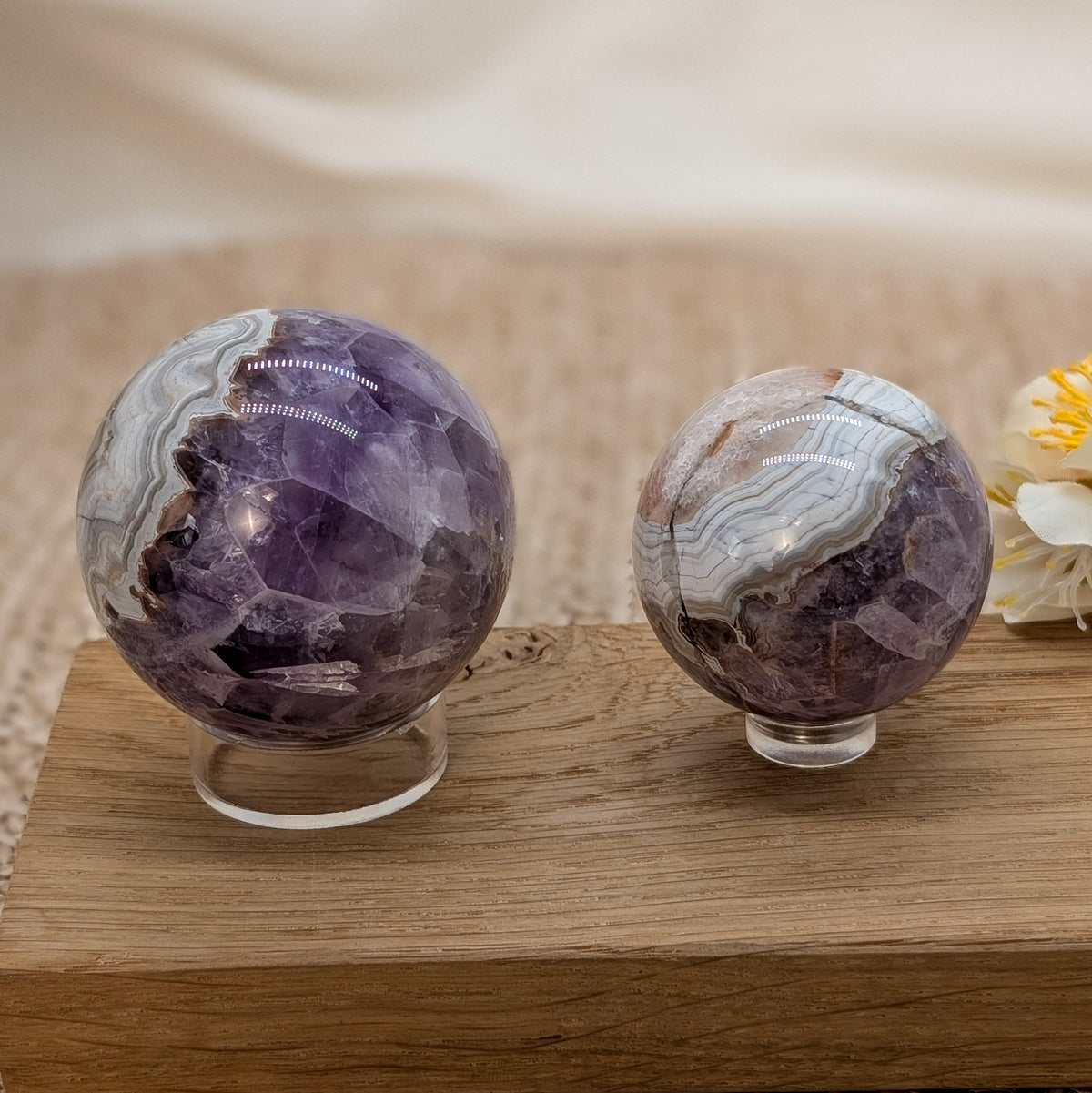 Crazy Lace Amethyst Kugel [A+B]
