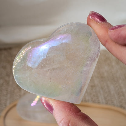 Angel Aura Bergkristall Herz [A+B]