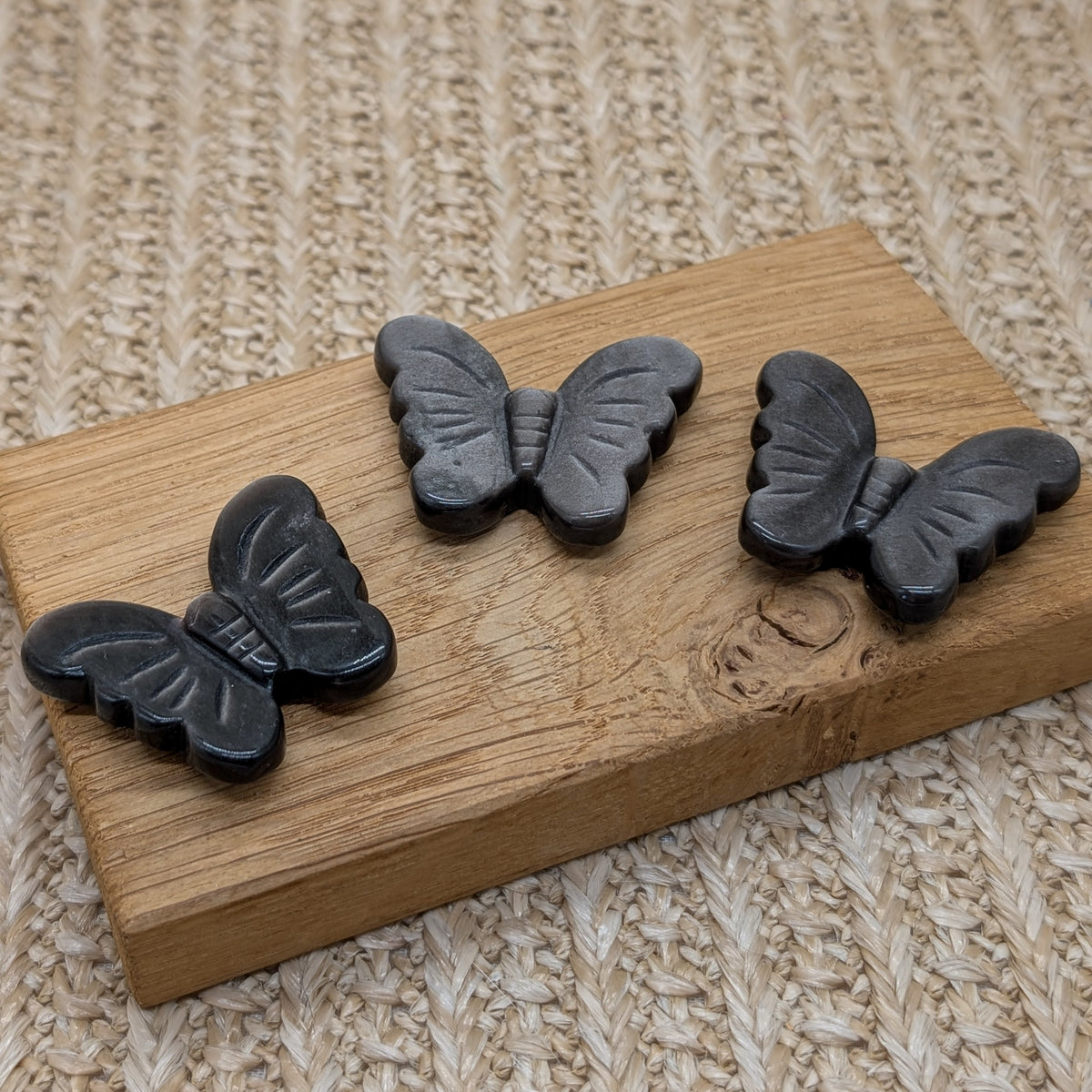 Silber Obsidian Schmetterling